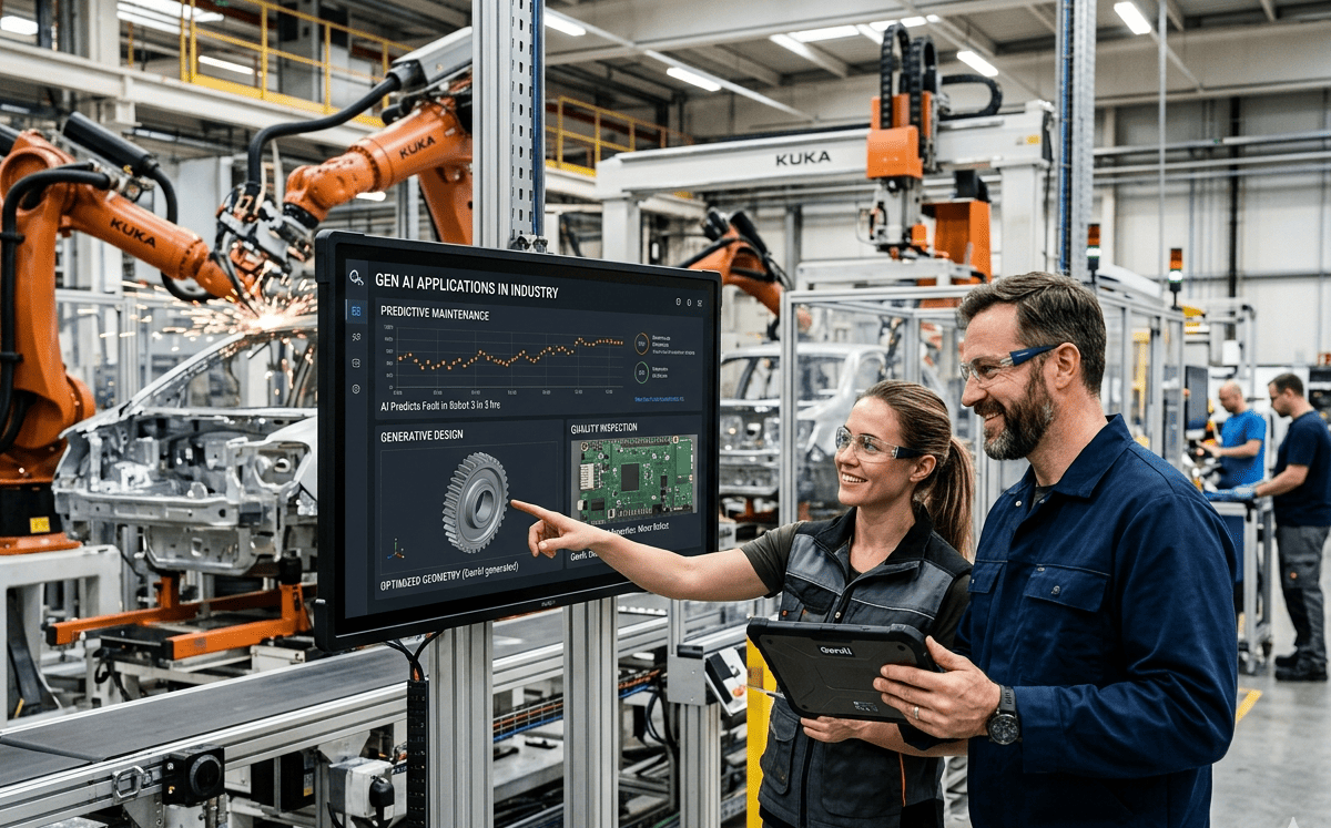 Exemples concrets d’applications de l’IA générative dans l’industrie