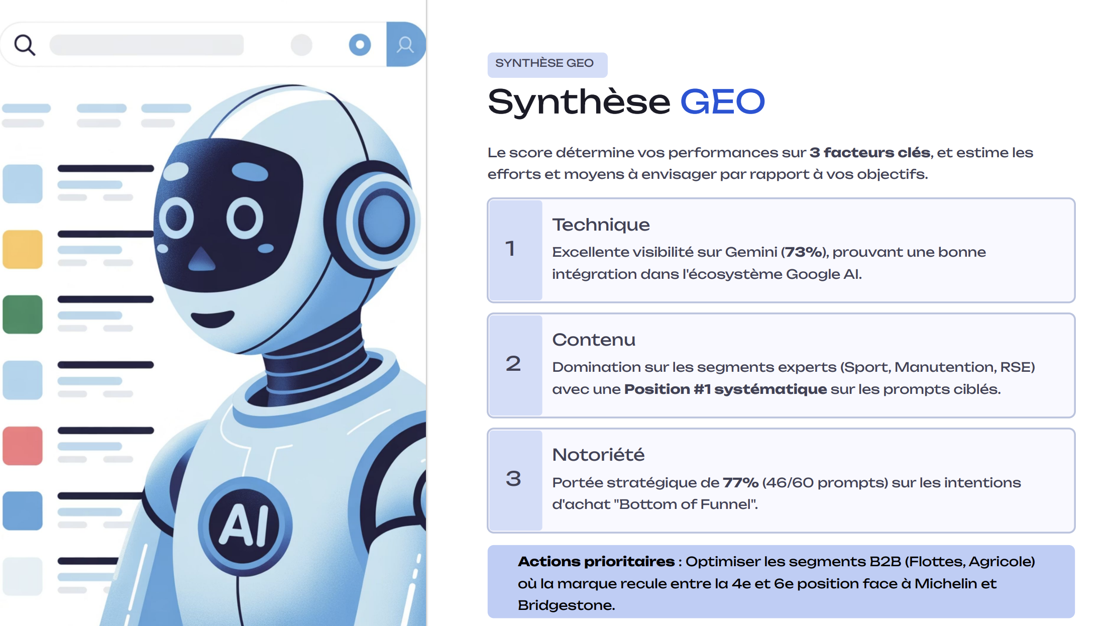 recommandations concrète pour le geo